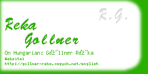 reka gollner business card